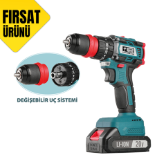 CAT1350 KÖMÜRSÜZ AKÜLÜ VİDALAMA 20V Lİ-İON 2.0Ah