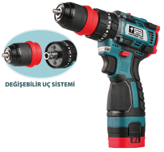 CAT1360 KÖMÜRSÜZ AKÜLÜ VİDALAMA 16V Lİ-İON 2.0Ah