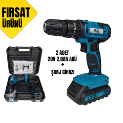 CAT1390 KÖMÜRSÜZ DARBELİ AKÜLÜ VİDALAMA 20V Lİ-İON 2.0Ah