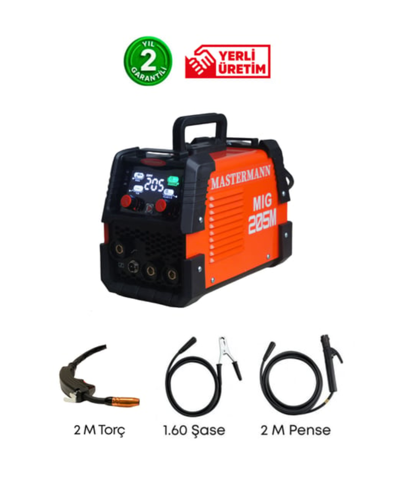 MASTERMANN MİG 205 GAZSIZ GAZALTI KAYNAK MAKİNASI